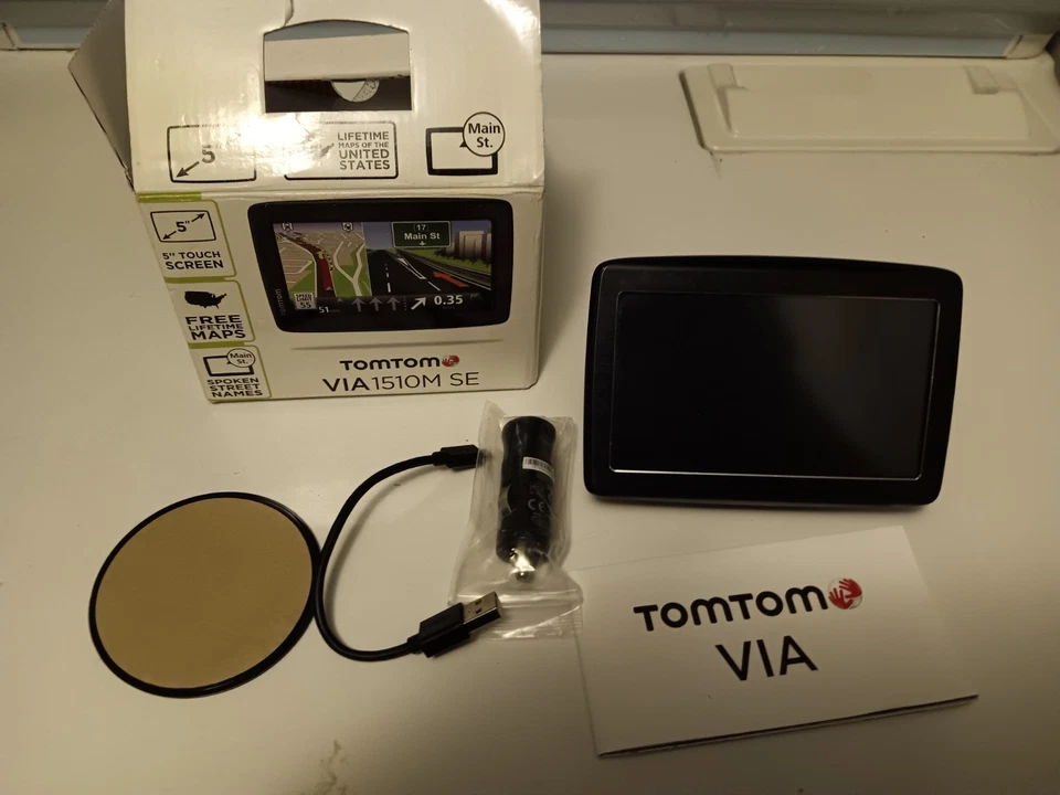 TomTom VIA 1510M SE 5" Portable GPS w/ Box And FREE Lifetime Maps - Image 2 of 4