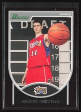 2007-08 Bowman #/2999 Jason Smith #137 Rookie Philadelphia 76ers