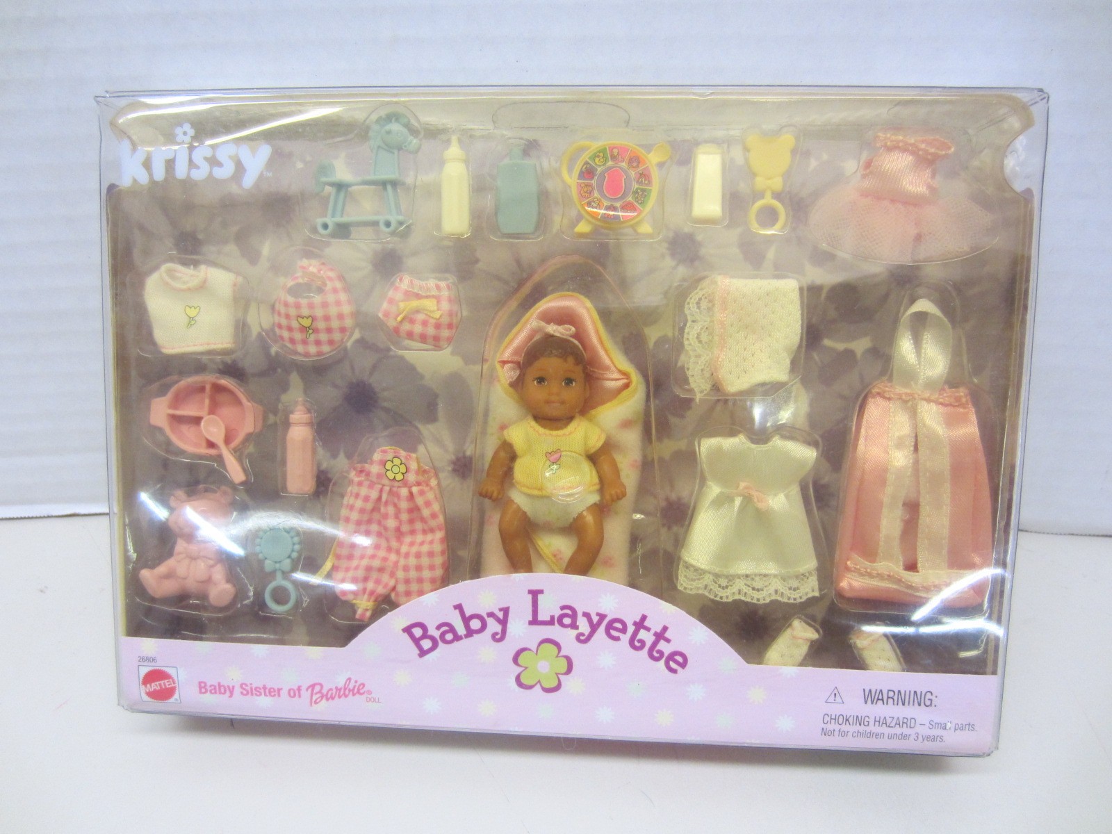 Mattel 26806 KRISSY Barbie Happy Family Sister Baby Layette AA NRFB New