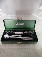 Vintage Sk Tools 38 Drive Ratchet Socket Set Sae Made In Usa