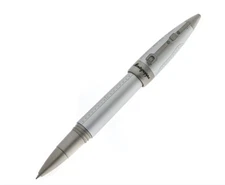 Montegrappa Baron Flying Ace Aviator Silver Rollerball Pen, ISAORRUJ, New In Box