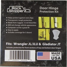 Door Hinge Protection Kit - Compatible with Jeep Wrangler JL/JLU/Gladiator - 2 o