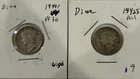 💜Reduced Lot 8 Mercury Dimes 90% Silver Selling @Silver Value VG/VF See Descrip