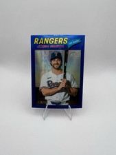 2025 Topps Heritage Chrome Blue Border #265 /150 Josh Smith Rangers