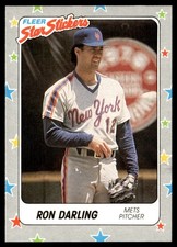 1988 Fleer Star Stickers Ron Darling New York Mets #100