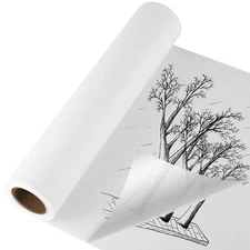 New Tracing Paper Roll 24in x 55yd-White Translucent Paper Patterns, Crafting