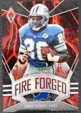 2020 Panini Phoenix Fire Forged Blue Barry Sanders Detroit Lions #5