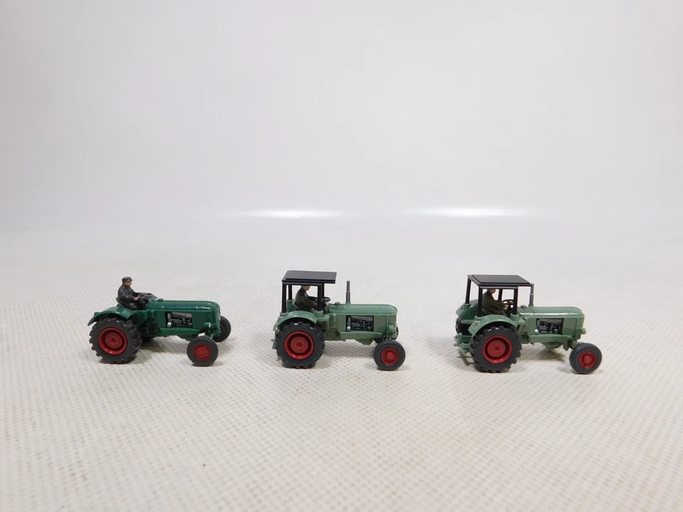 Modello Trattore Deutz 38 D Con Figurina Mint 1:87 H0 3X #EG965-0,5 - Immagine 2 di 4