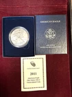 2011-W American Eagle Silver $1 UNC Coin U.S. Mint Original Box  & COA
