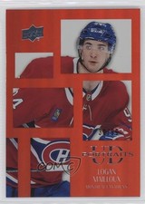 2024-25 Upper Deck Series 2 UD Portraits Red 30/99 Logan Mailloux #P45 1qs8