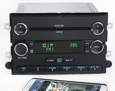 Mercury Milan 06-09 Radio AM FM 6 Disc CD Bluetooth Music 9E51-18C815-AA Chrome