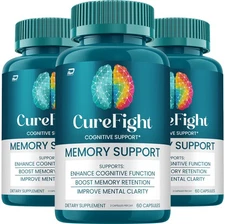 (3 Pack) Cure Fight Pro Supplement Capsules – CureFight Pro All Natural Memory