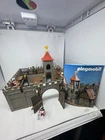 1985 PLAYMOBIL 3446 MEDIEVAL CASTLE W/ Extra Knights & Instructions Vintage