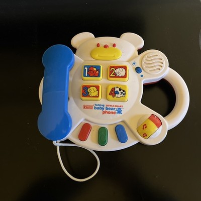 VTech Little Smart talking baby bear phone vintage 90s .works perfectly