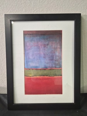 Mark Rothko ''Number 6'' (Violet, Green, Red)FRAMED Art Abstract Expressionism NEW