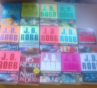 LOT OF 14  J.D. ROBB NORA ROBERTS  ' IN DEATH ' Series BOOKS Free Ship