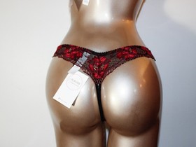 Aubade Paris Sample M&eacute;lodie D'&Eacute;t&eacute; Black Cherry Lingerie Set 34B S