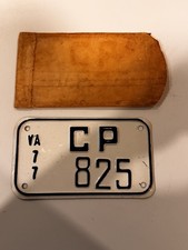 New Old Stock 1977 Virginia Crab Pot License Plate Tag