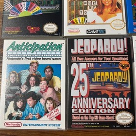 NES Custom Game Case Lot Of  8 Wheel Of Fortune Jeopardy Family Feud + More