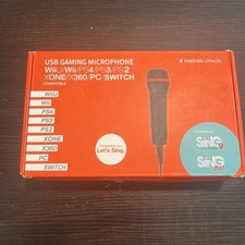 USB Microphone for Karaoke / Compatible for Wii/PS/XBox/PC pack of 2 Open Box