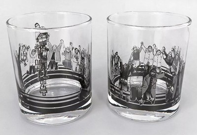 Glass set 2 hand held glasses set ''Golden Kamuy Exhibition''