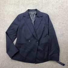 Pendleton Blazer Womens 6 Blue Two Button Lined Suit Jacket Career Workwear
