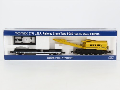 Juego de grúa y coche plano N TOMIX 2771 JNR tipo nacional japonés S080 | Zustand: Used
