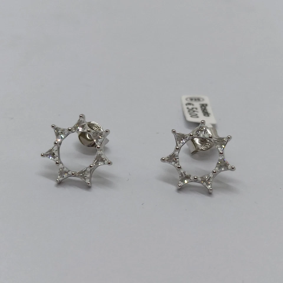 ROSATO GIOIELLI VITTORIA ORECCHINI A LOBO CON ZIRCONI IN ARGENTO 925 RZVT23 - Immagine 3 di 4