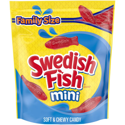 SWEDISH FISH Mini Soft & Chewy Candy, Family Size, Bulk Candy, 1.8 lb free ship