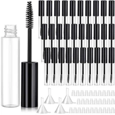 30 Pieces 10 ml Empty Mascara Tubes Eyelash Wand Refillable Clear Bottles Cre...