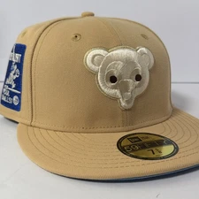 Hat Club Wilder Fitteds Chicago Cubs 7 5/8 a bear named blue WILD STORY New Era