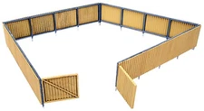 Walthers Cornerstone HO Scale Building/Structure Kit Corrugated Fence