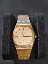 Vintage Citizen Quartz Mens Dress Watch 4-711821 TA Gold Tone
