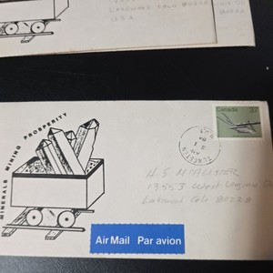 Canada FDC #927 37 Cent Canada Post On Minerals Mining Prosperity 1983