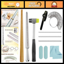 Metal Ring Sizer Tool Kit with Mandrel & Mall...