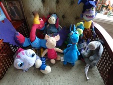 DISNEY STORE LOT OF 8 VARIOUS SIZE TOY PLUSH FIGURES