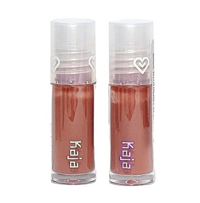 2× Kaja FIG SMOOTHIE Juicy Glass Instant Hydrating Plumping Lip Oil 0.07oz MINI