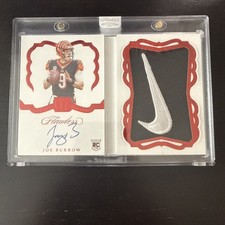 2020 Panini Flawless Football Joe Burrow Rookie Booklet /2 No. RBA-JBU RC