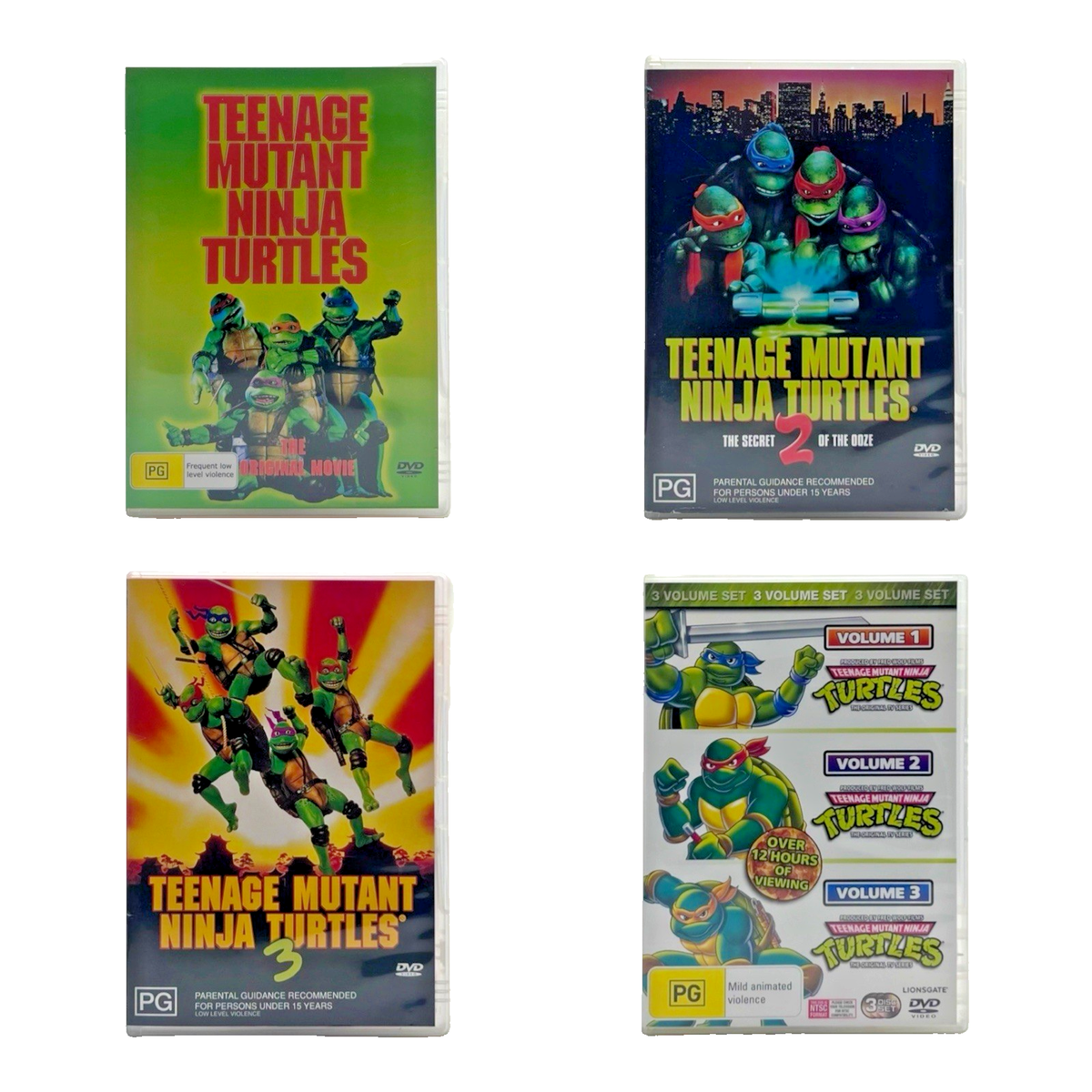 Teenage Mutant Ninja Turtles Films 1-3 + OG Series Volumes 1-3