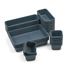 25PCS Drawer Organizer Set, Interlockting Desk Drawer Storage Bins Trays for ...