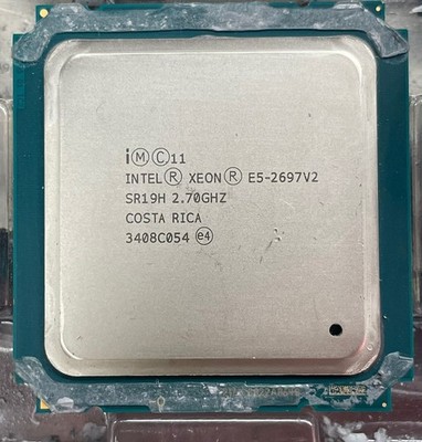 Intel Xeon E5-2697 V2 2.7GHz 12 Core 30M LGA2011 130W SR19H CPU Processor