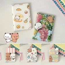Bubu Yier Passport Cover PU Leather Travel Case Card Holder Wallet