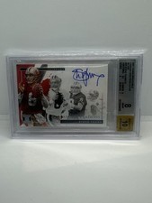 Steve Young 2021 Panini Impeccable Canvas Creations Auto Silver /10 BGS 8