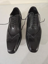 steven land mens wingtip dress shoes size 9.5-they run Little big Excellent Cond