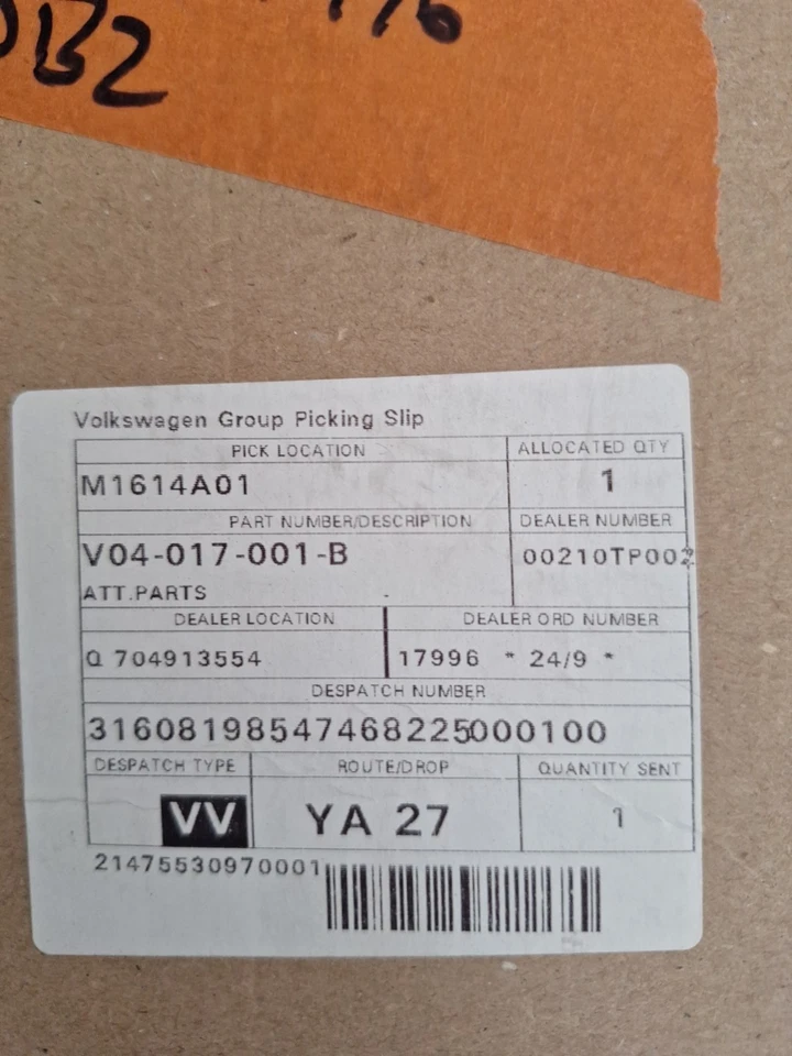 GENUINE AUDI A4 S4 2017-20 WHEEL LINER ACCESS COVER & LINER FITTINGS V04017001B - Image 3 of 4