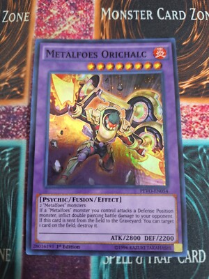 Yu-Gi-Oh! Metalfoes Orichalc PEVO-EN054 Super Rare 1st Edition Near Mint