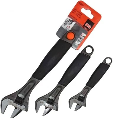 BAHCO Adjustable Wrench 3 Piece Set 6" 9070 8" 9071 10" 9072 Spanners ADJUST3 90 - Image 1 of 3