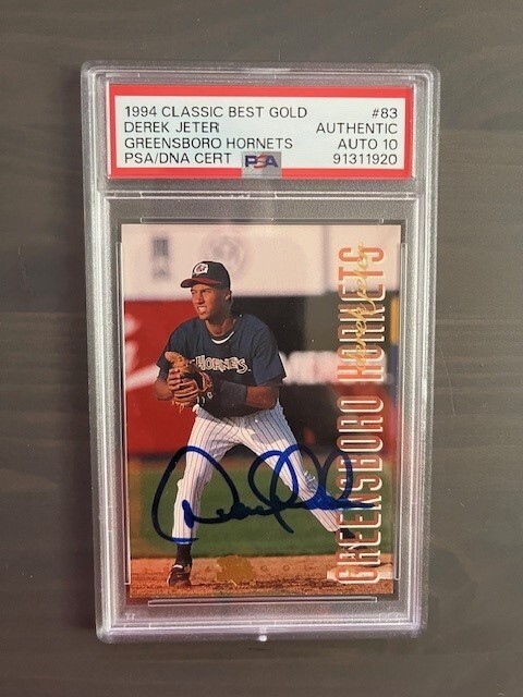 1994 Classic Best Gold #83 Autograph Derek Jeter HOF PSA/DNA CERT AUTO 10