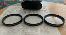 Lens Filter Set Japan Close-Up 55mm 1 2 3 Super Albinar Coated w case  instr