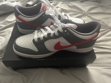 Size 5Y- - Nike Dunk Low Next Nature Smoke Grey Light Crimson
